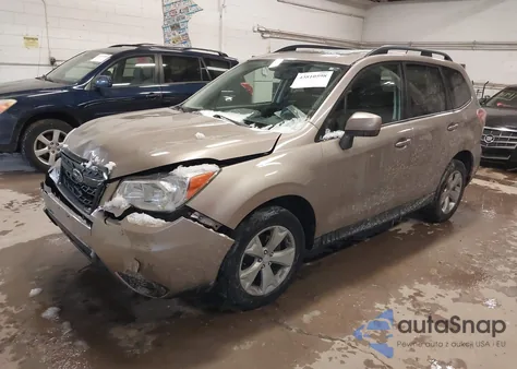 2015 Subaru Forester 2.5I Premium из США, поврежденный, VIN JF2SJAFC4FH824463